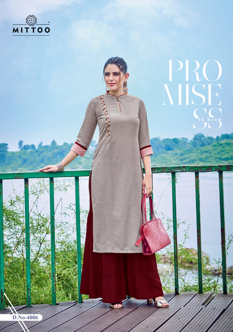 Mittoo Present Zoori  Catalogue Designer Kurtis With Sharara