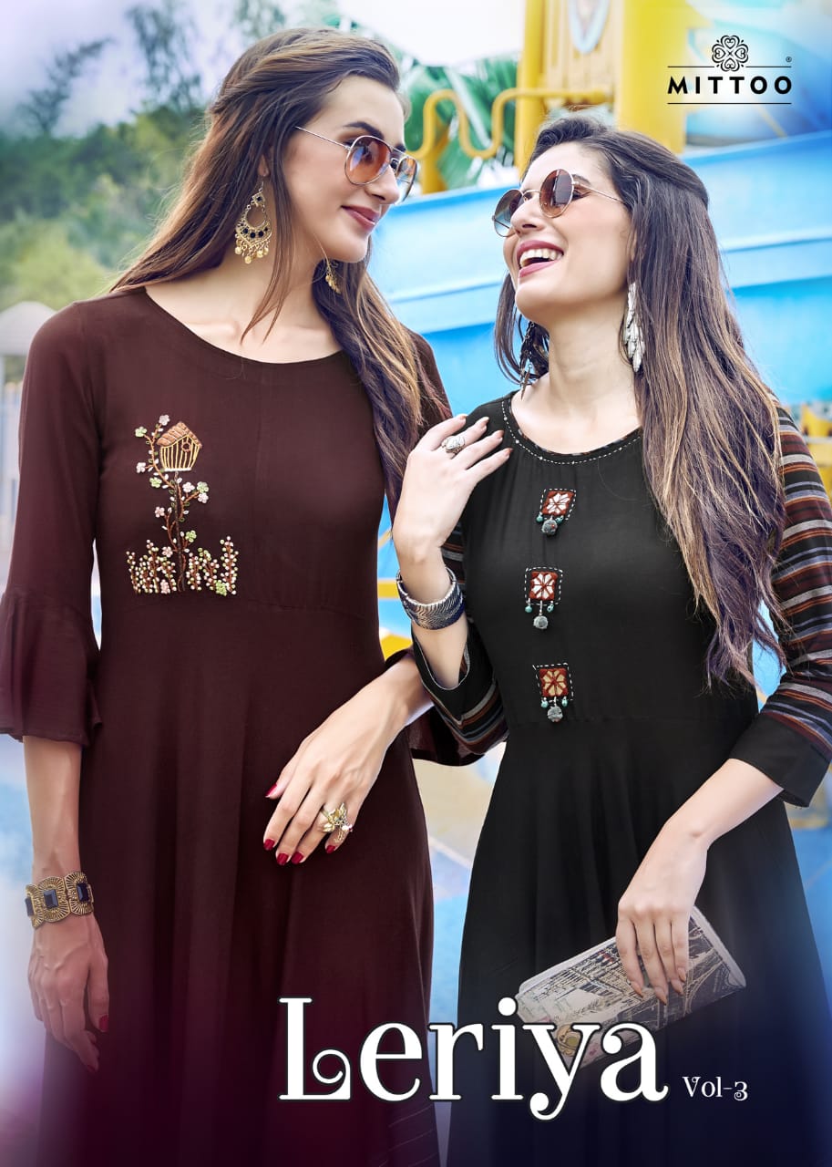 Mittoo Present Leriya Vol 3 Designers Kurtis Catalogue.