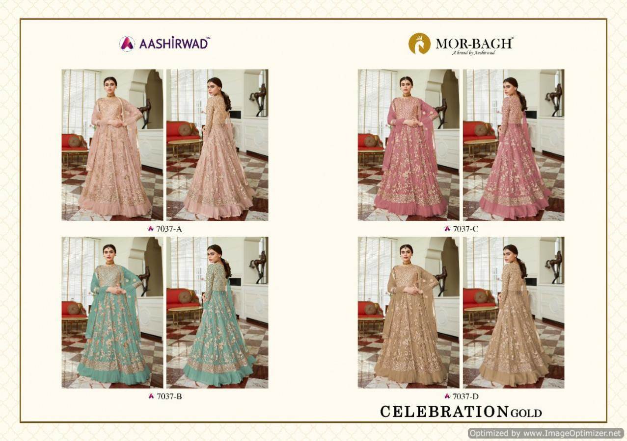 Aashirwad By Celebration Gold Wedding Dress Collection