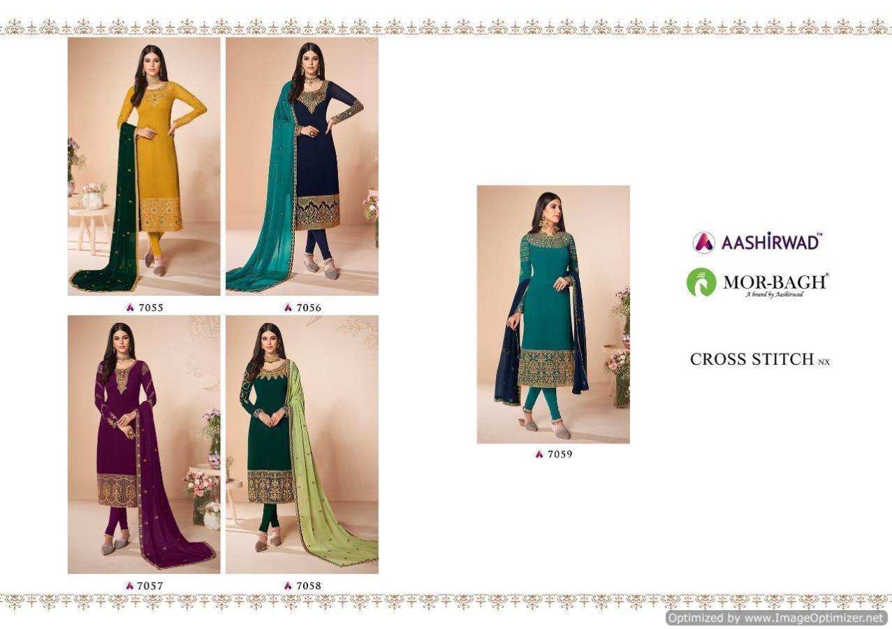 Aashirwad By Cross Stitch Nx Salwar Suits Catalogue