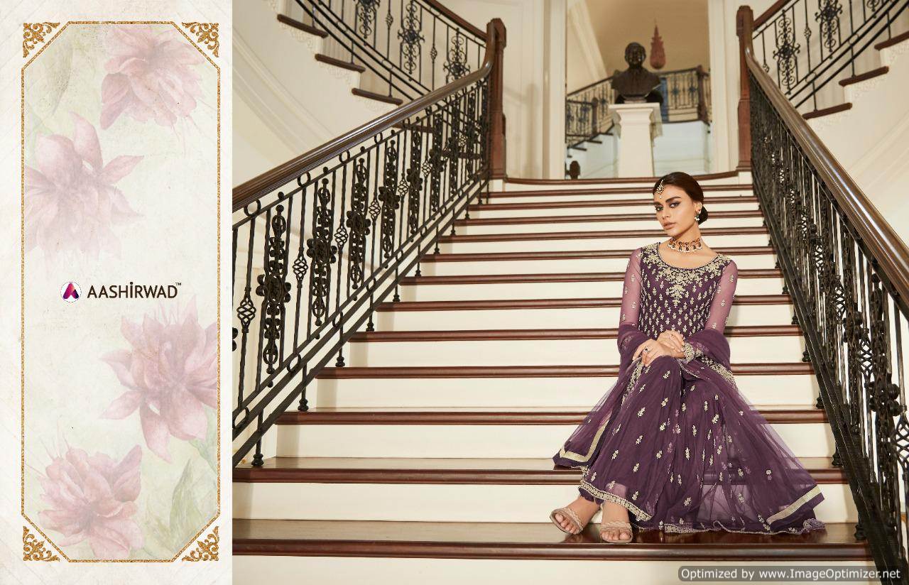 Aashirwad By Premium Sharara Designer Butterfly Net Salwar Suits