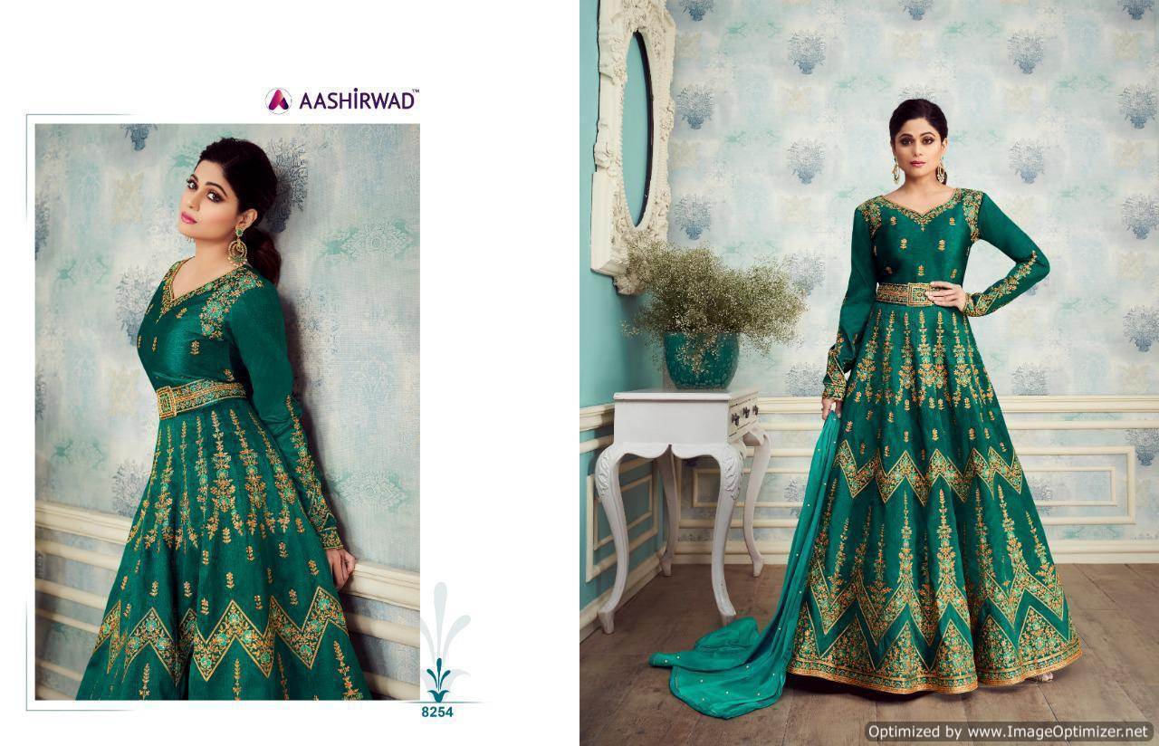 Aashirwad By Royal Silk Wedding Wear Salwar Suits Collection.