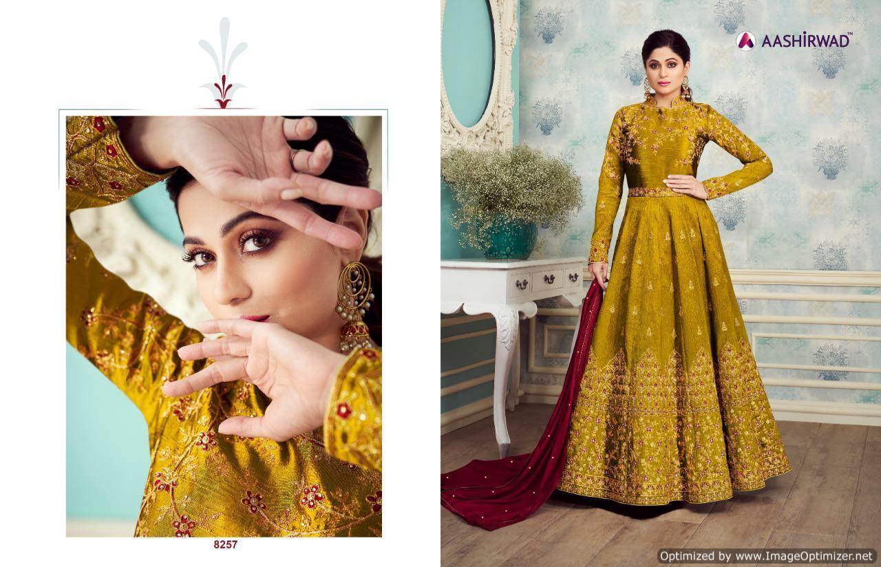 Aashirwad By Royal Silk Wedding Wear Salwar Suits Collection.