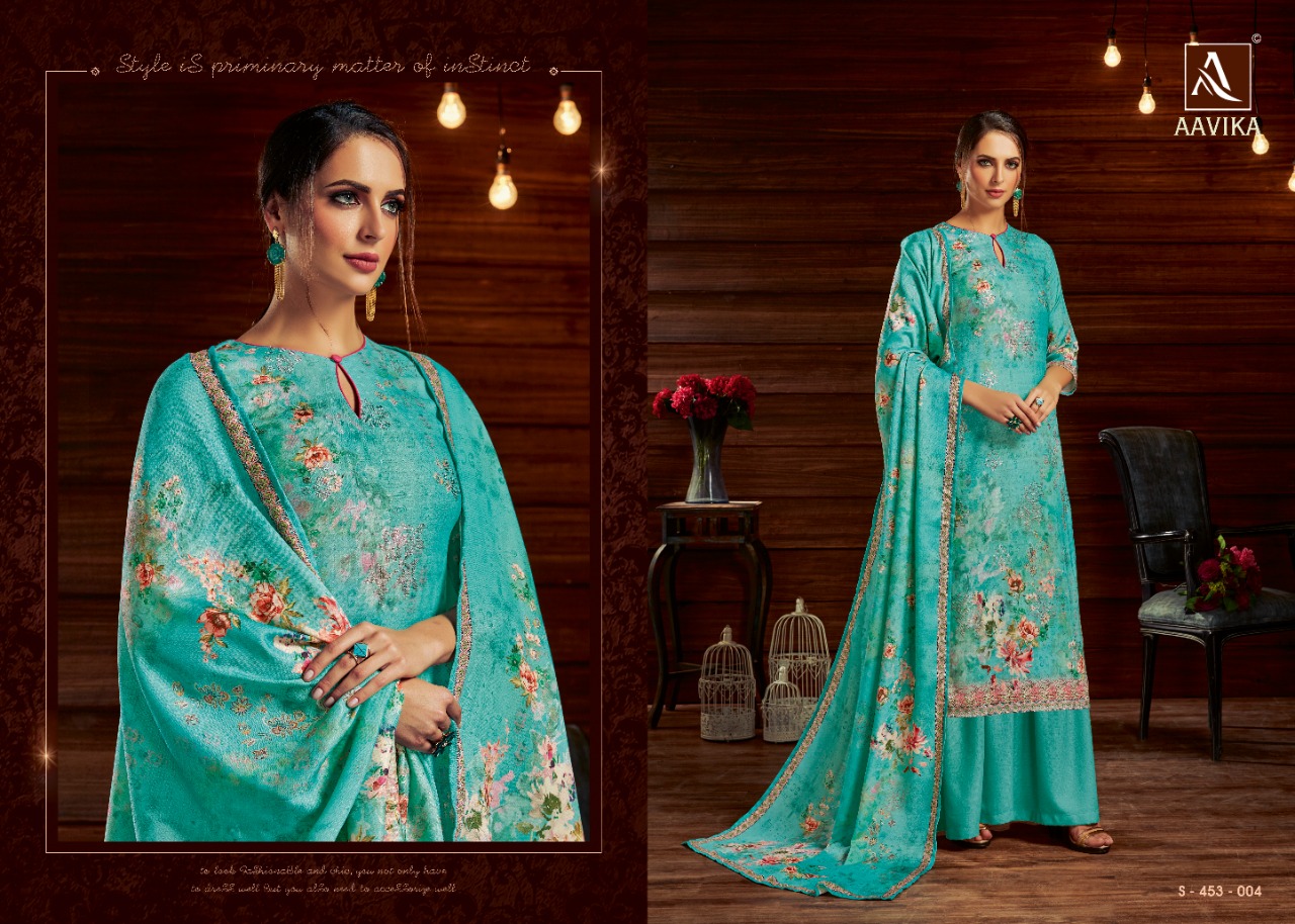 Alok Present Aavika Designer Dress Material Catalogue