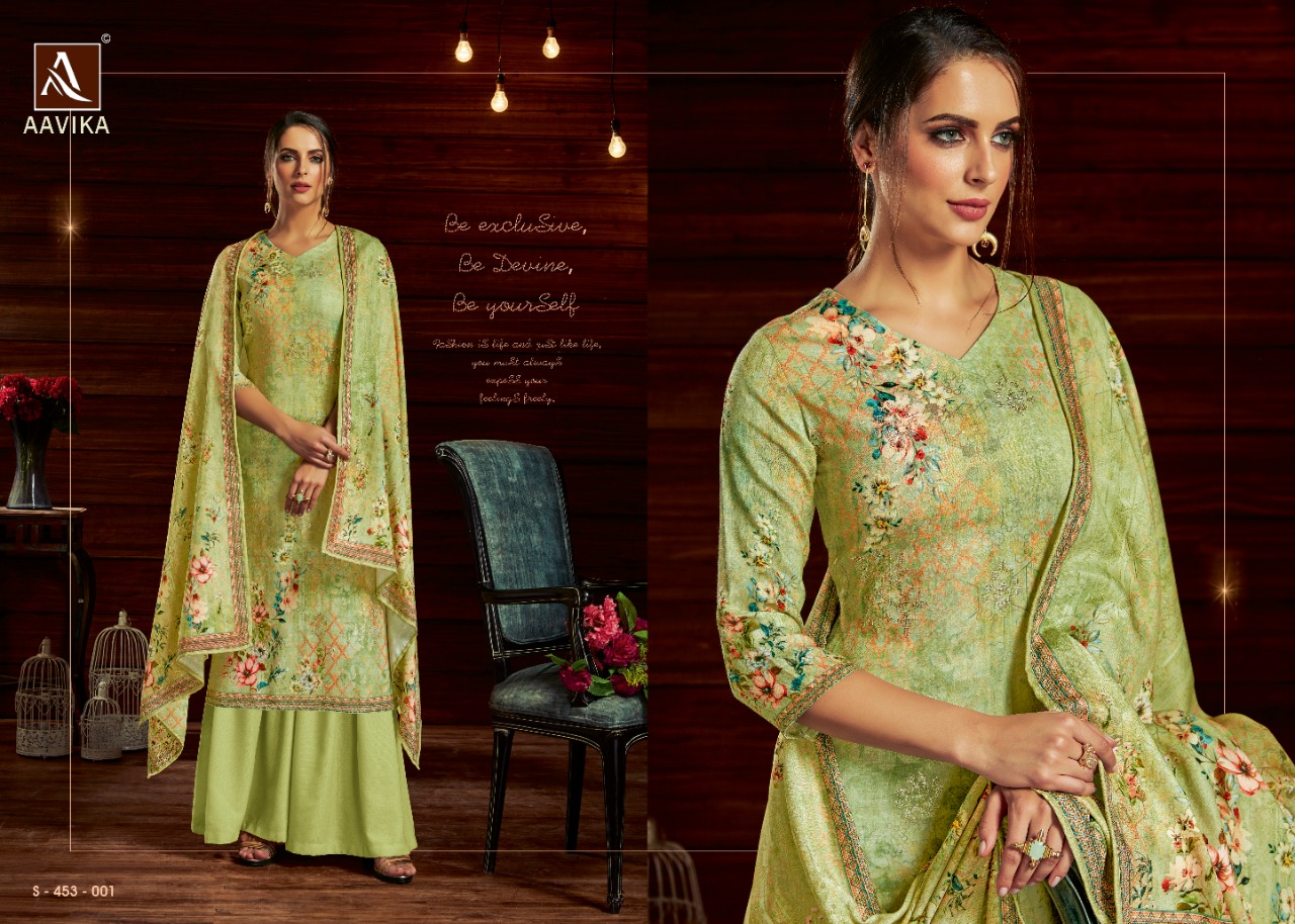 Alok Present Aavika Designer Dress Material Catalogue
