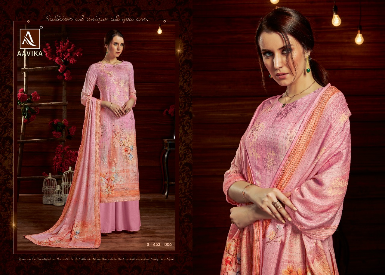 Alok Present Aavika Designer Dress Material Catalogue