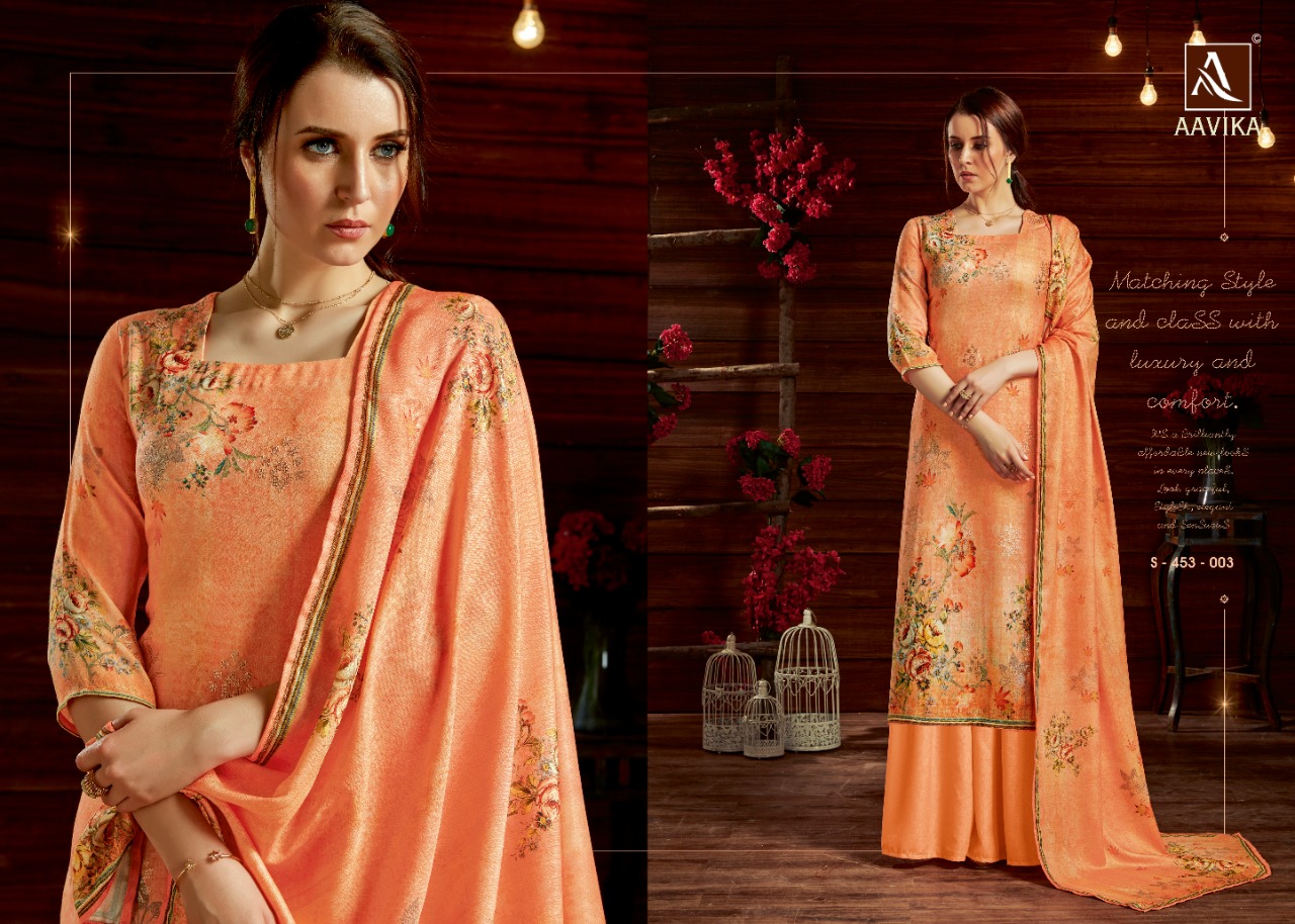 Alok Present Aavika Designer Dress Material Catalogue