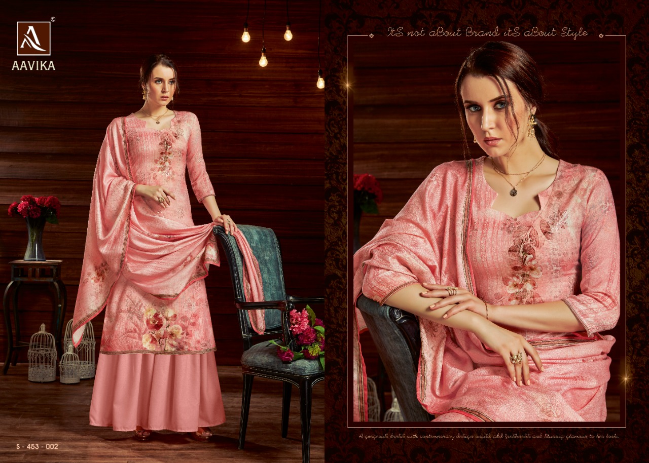 Alok Present Aavika Designer Dress Material Catalogue