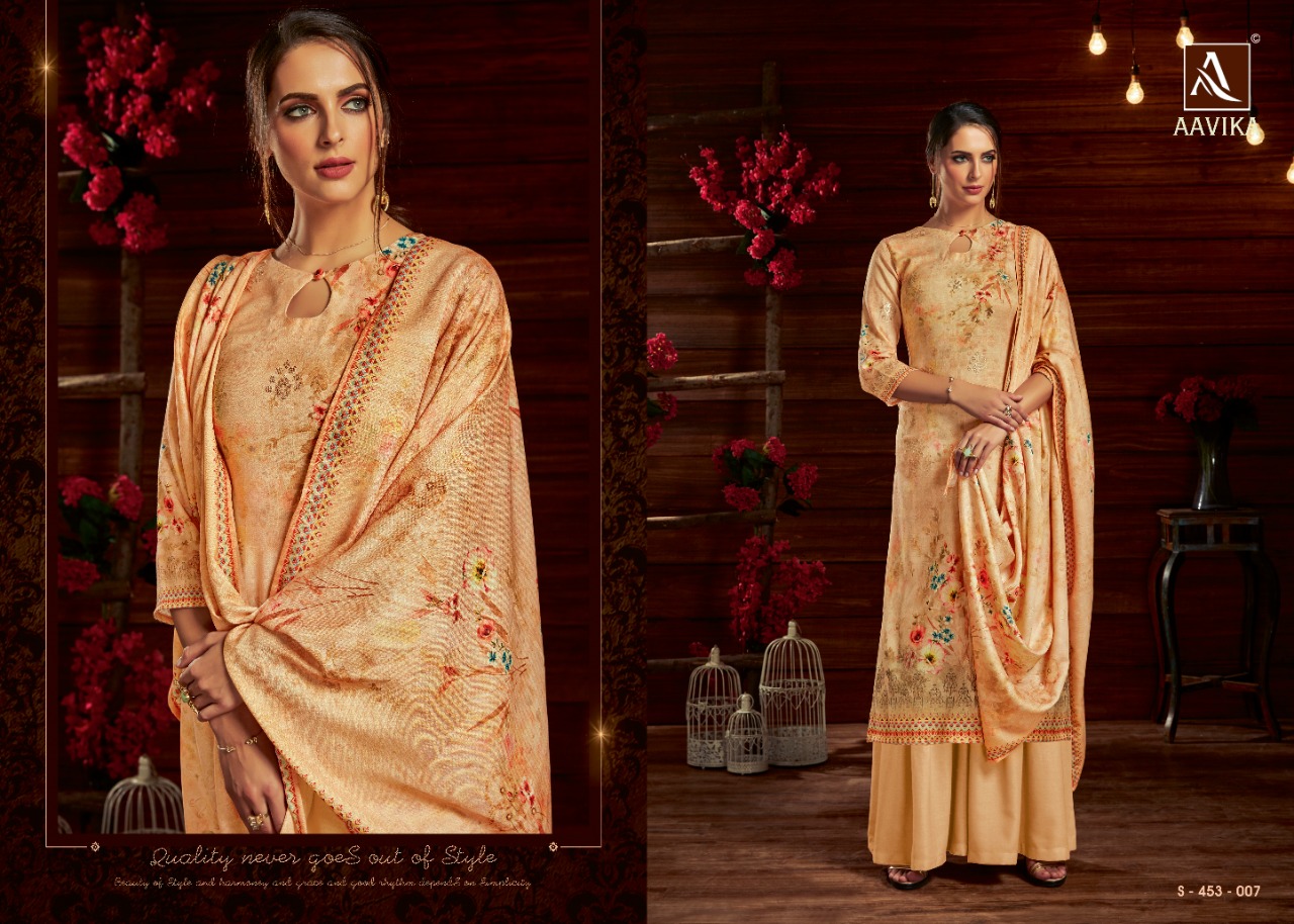 Alok Present Aavika Designer Dress Material Catalogue