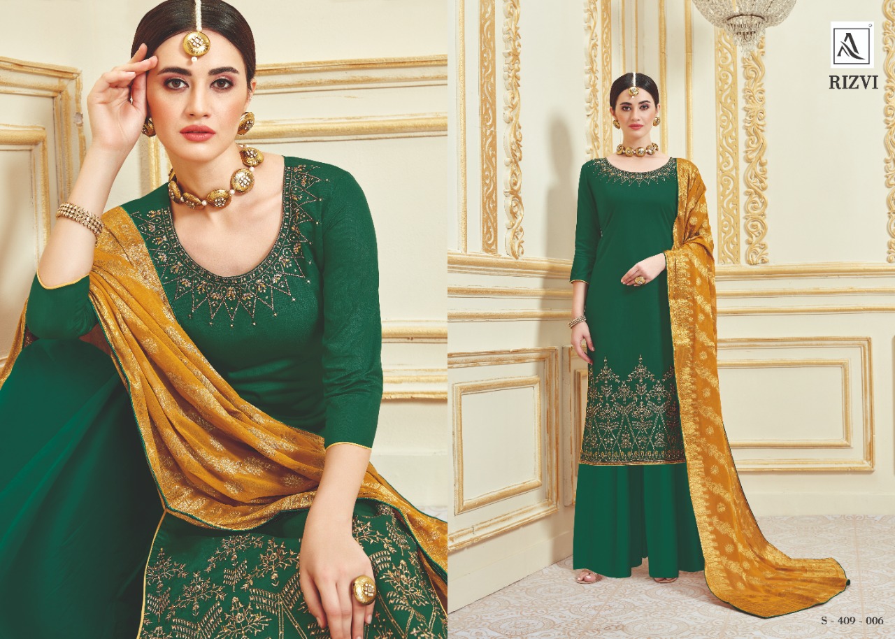 Alok Present Rizvi Party Wear Dress Material Catalogue