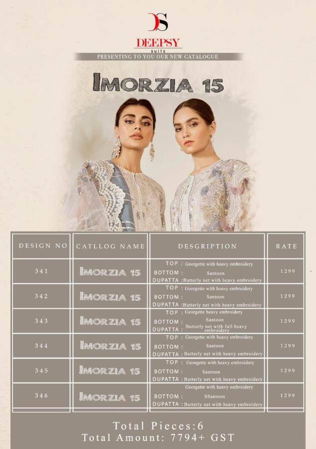 Deepsy By Imorzia Vol 15 Catalogue Discount 4%