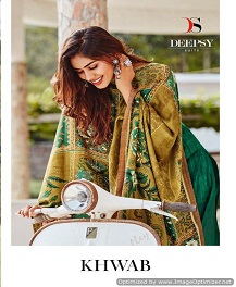 Deepsy Present   Khwab Jam Cotton Designer Dress Materia