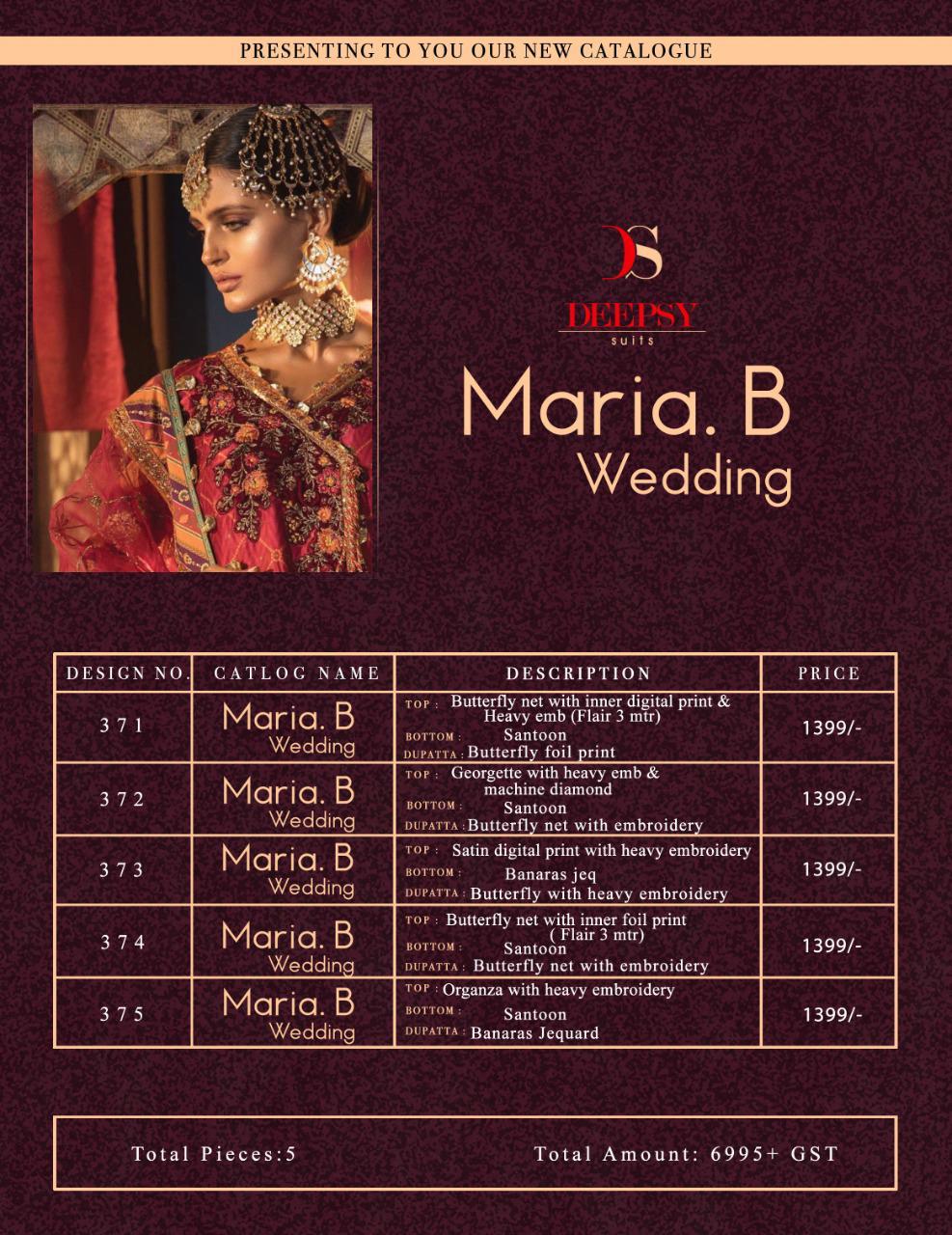 Deepsy Present Maria B Wedding Wear Catalogue