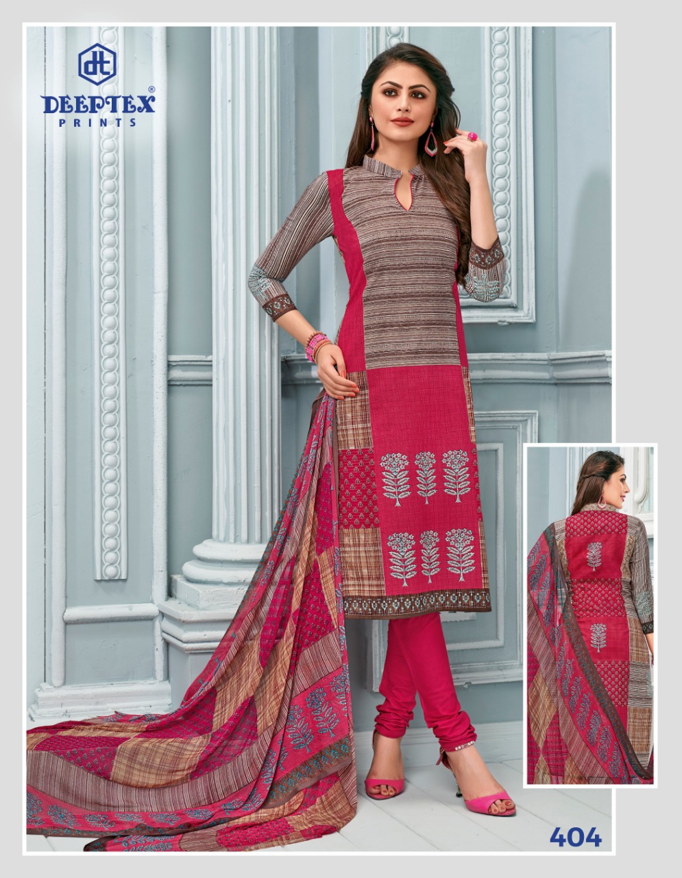Deeptex Presents Moon Light 4 Pure Lawn Cotton Printed Dress Material