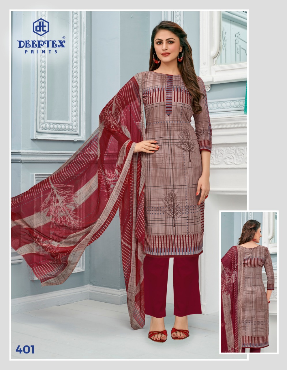 Deeptex Presents Moon Light 4 Pure Lawn Cotton Printed Dress Material
