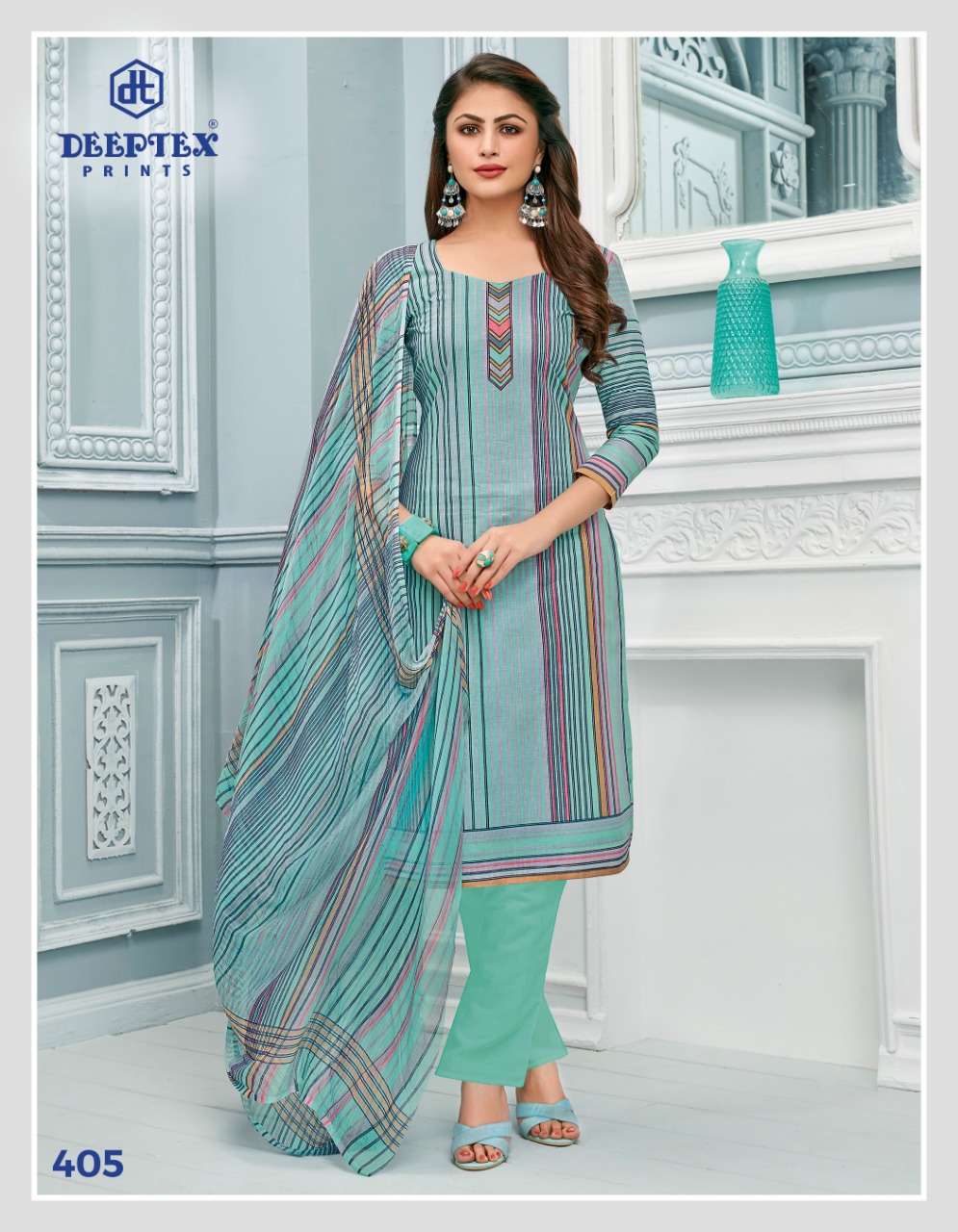Deeptex Presents Moon Light 4 Pure Lawn Cotton Printed Dress Material