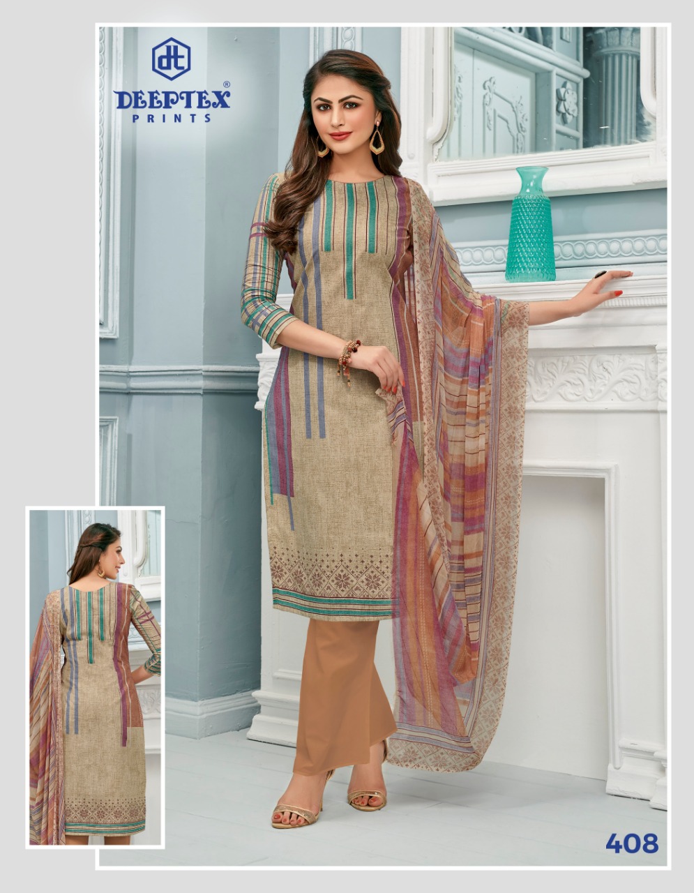 Deeptex Presents Moon Light 4 Pure Lawn Cotton Printed Dress Material