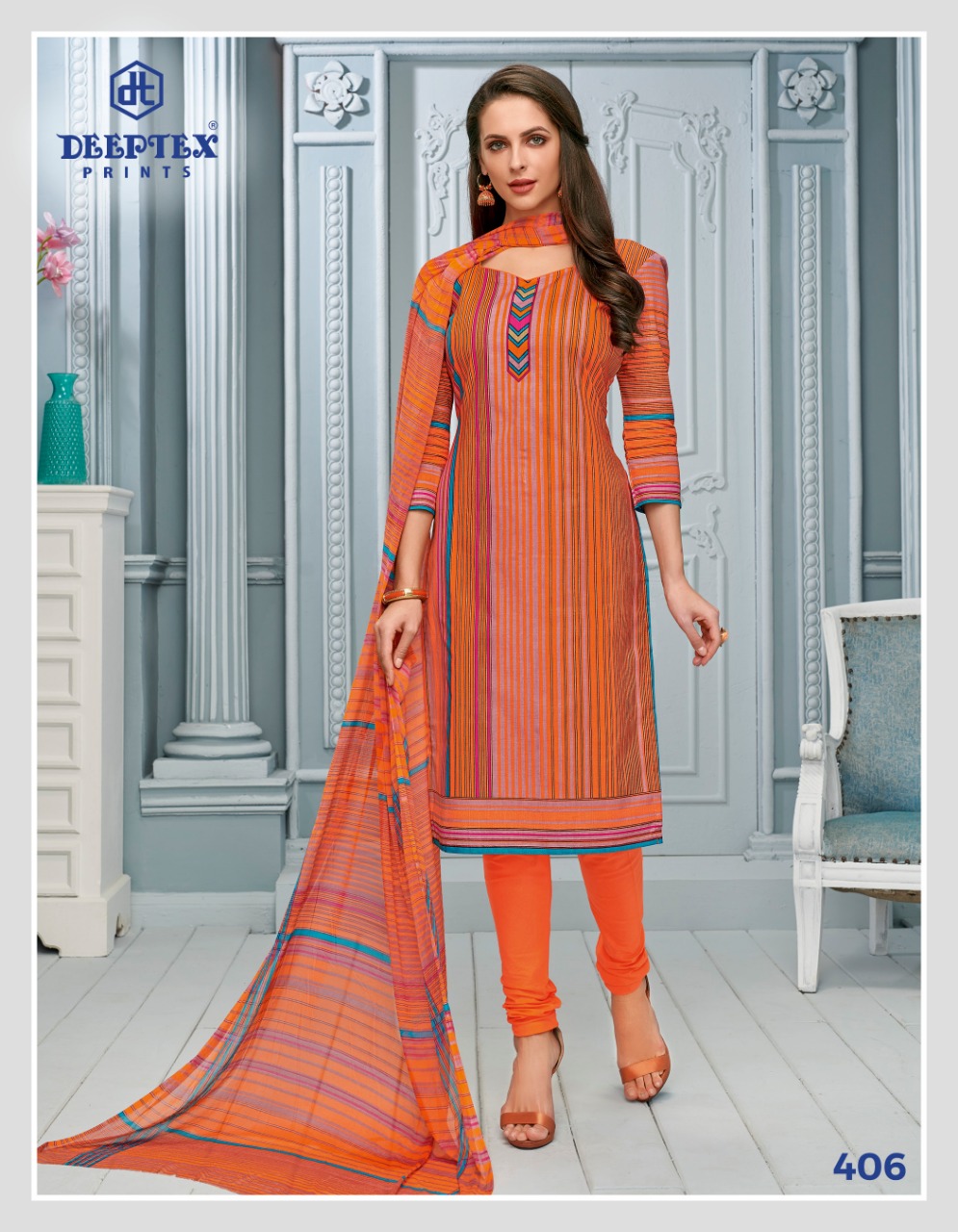Deeptex Presents Moon Light 4 Pure Lawn Cotton Printed Dress Material