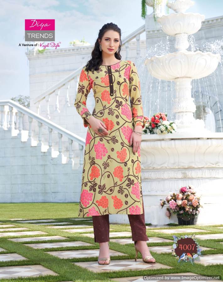 Diya Trends By Biba`s 4 Designer Kurti With Bottom Collection