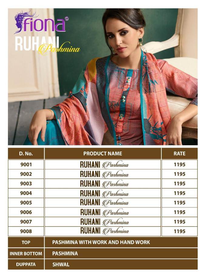 Fiona  Present  Ruhani Pashmina Pure Pashmina Winter Collection