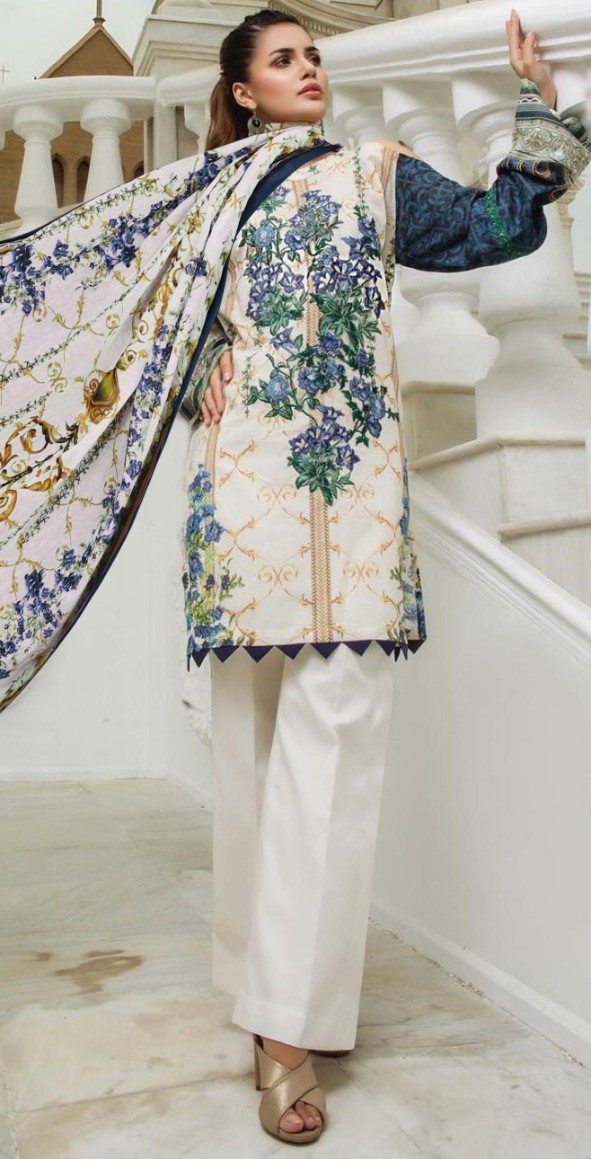 Firdous Tropical Lawn Collection Karachi Dress Material