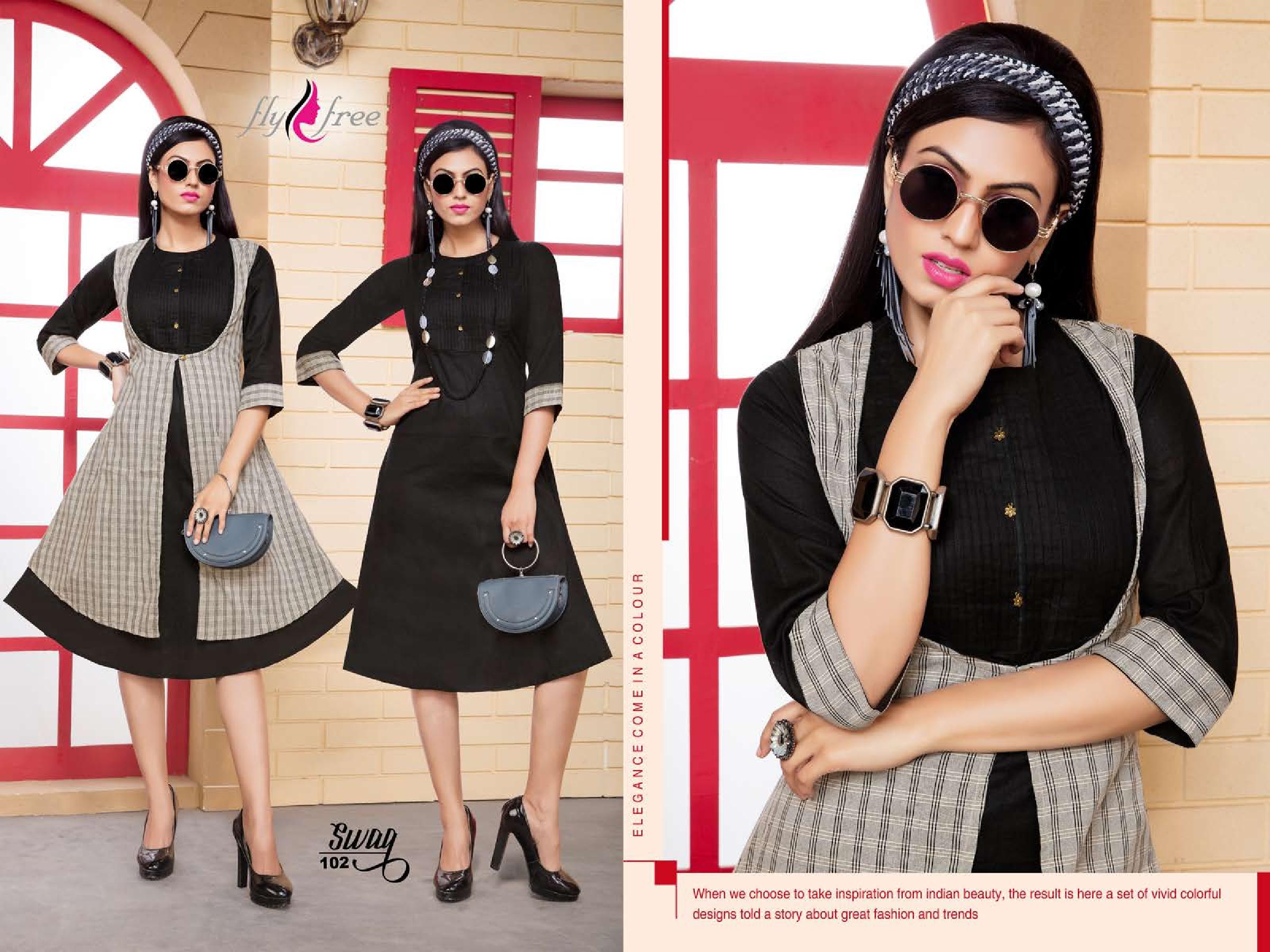Fly Free By Swag Cotton Kurti With Koti Catalogue