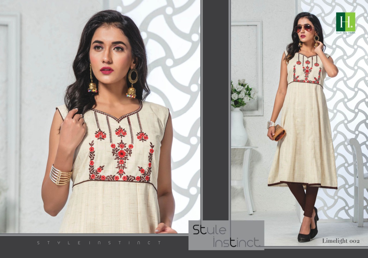 Hirwa Present  Limelight Anarkali Style Short Kurtis Catalogue