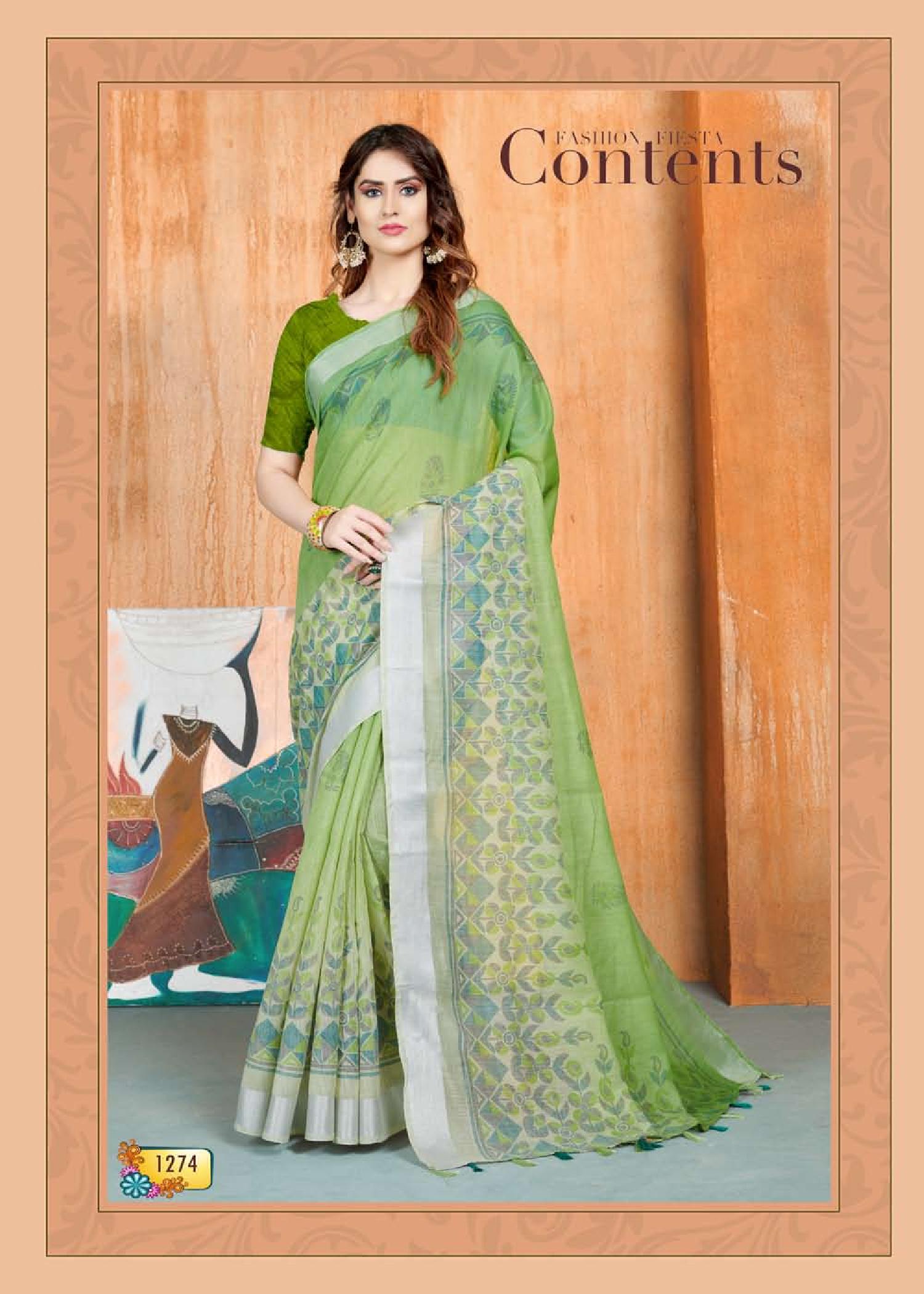 Jyotsana  Weight Less Casual Wear Sarees Catalogue