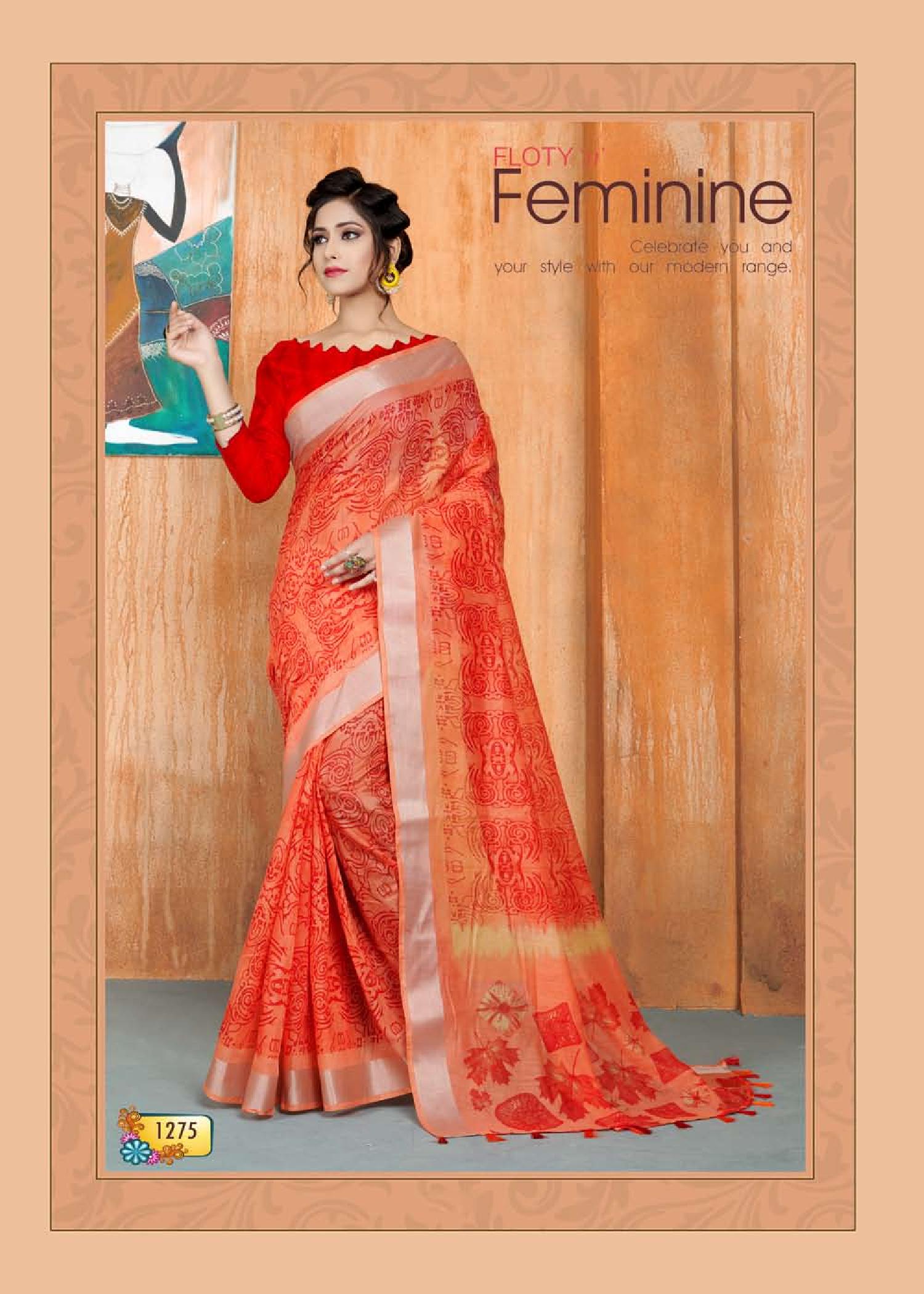 Jyotsana  Weight Less Casual Wear Sarees Catalogue