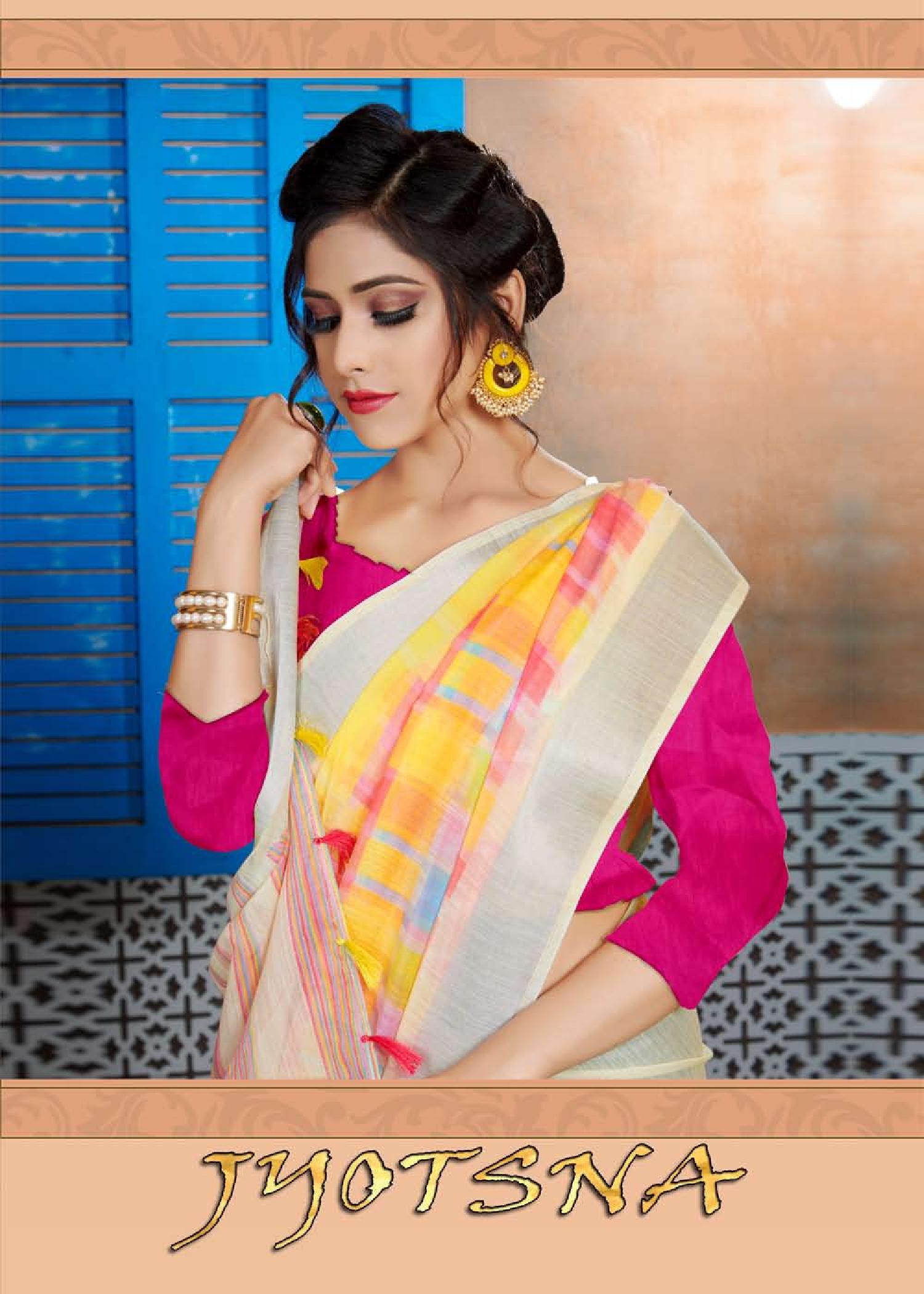 Jyotsana  Weight Less Casual Wear Sarees Catalogue