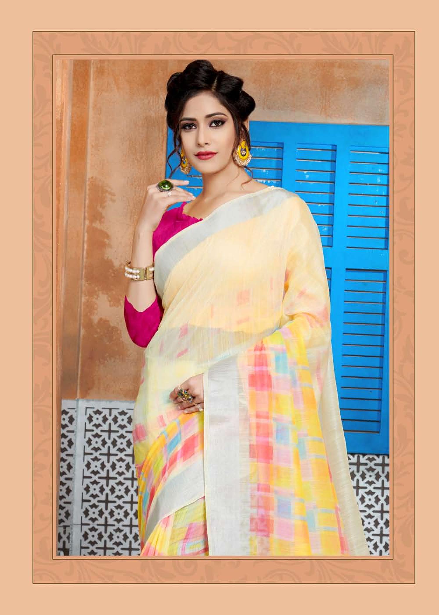 Jyotsana  Weight Less Casual Wear Sarees Catalogue