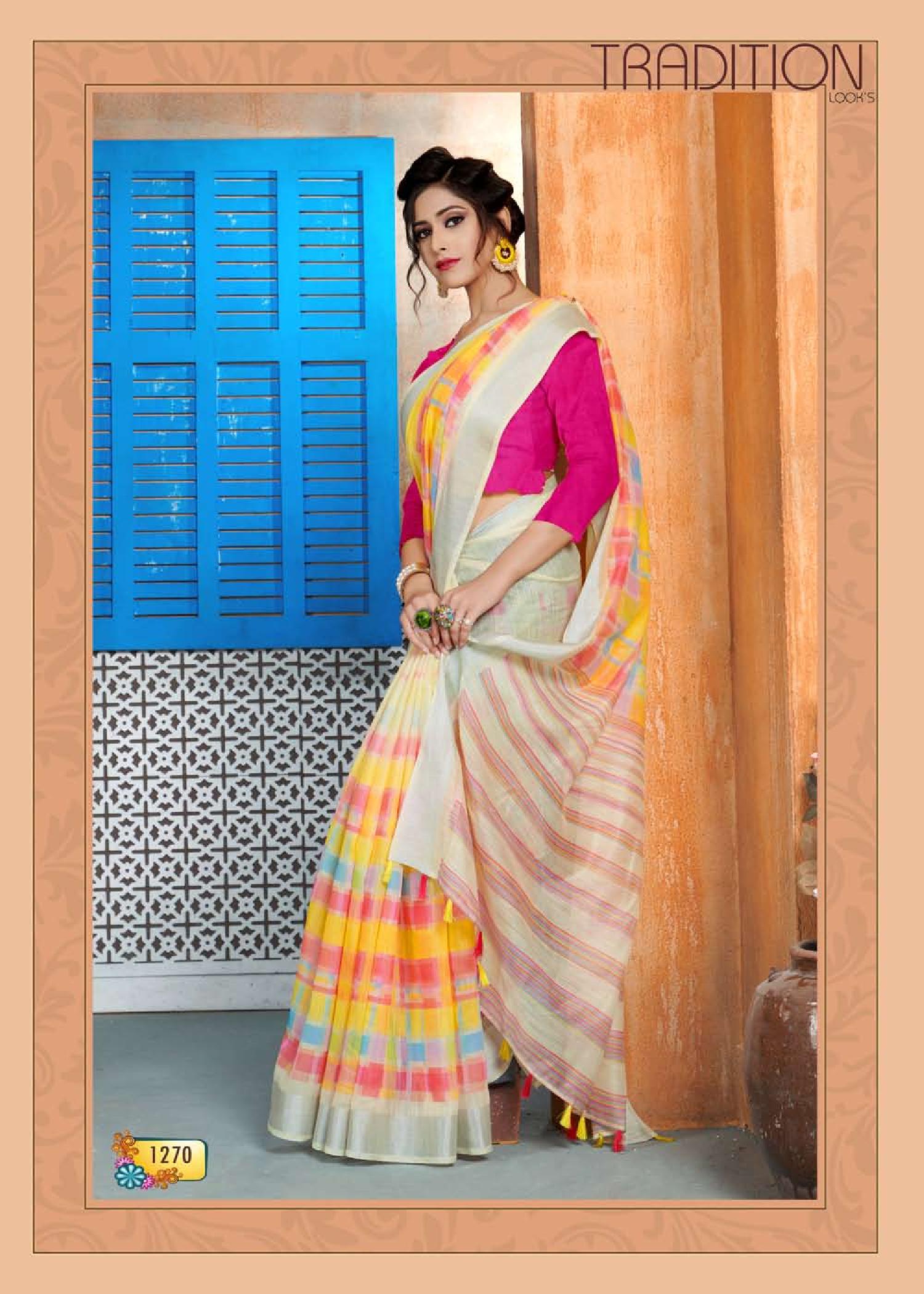 Jyotsana  Weight Less Casual Wear Sarees Catalogue