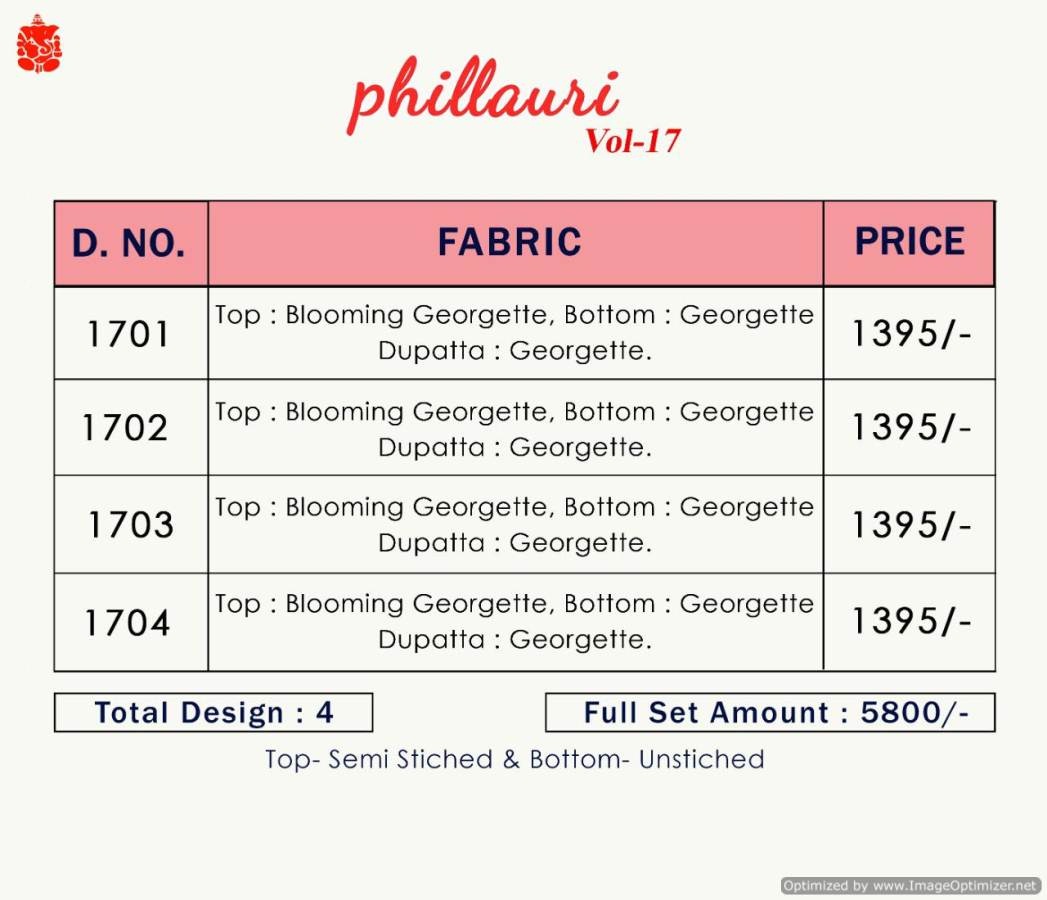 Kesari By Phillauri Vol 17 Discount 2% Salwar Suits Collection.