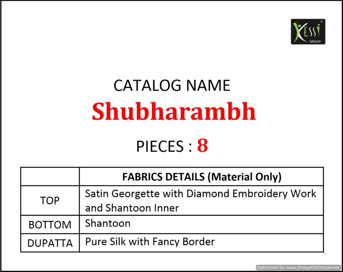 Kessi  By Shubharambh Designer Satin Georgette Dress Material