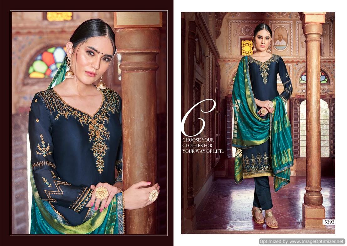 Kessi  By Shubharambh Designer Satin Georgette Dress Material