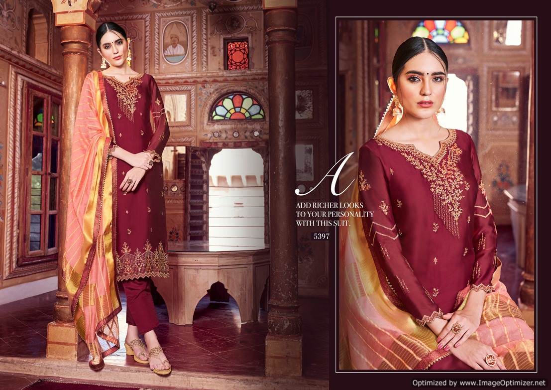 Kessi  By Shubharambh Designer Satin Georgette Dress Material
