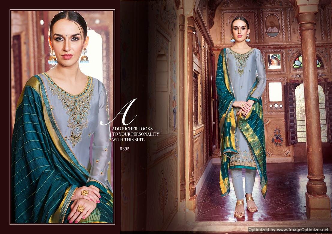 Kessi  By Shubharambh Designer Satin Georgette Dress Material