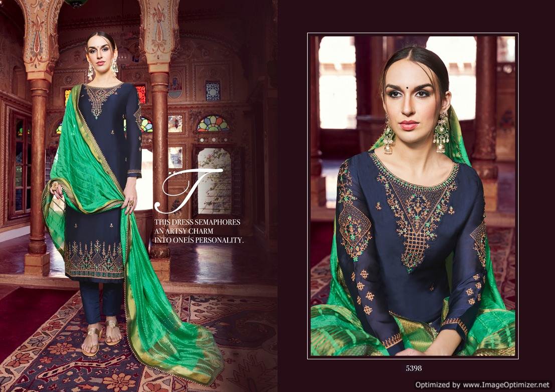 Kessi  By Shubharambh Designer Satin Georgette Dress Material