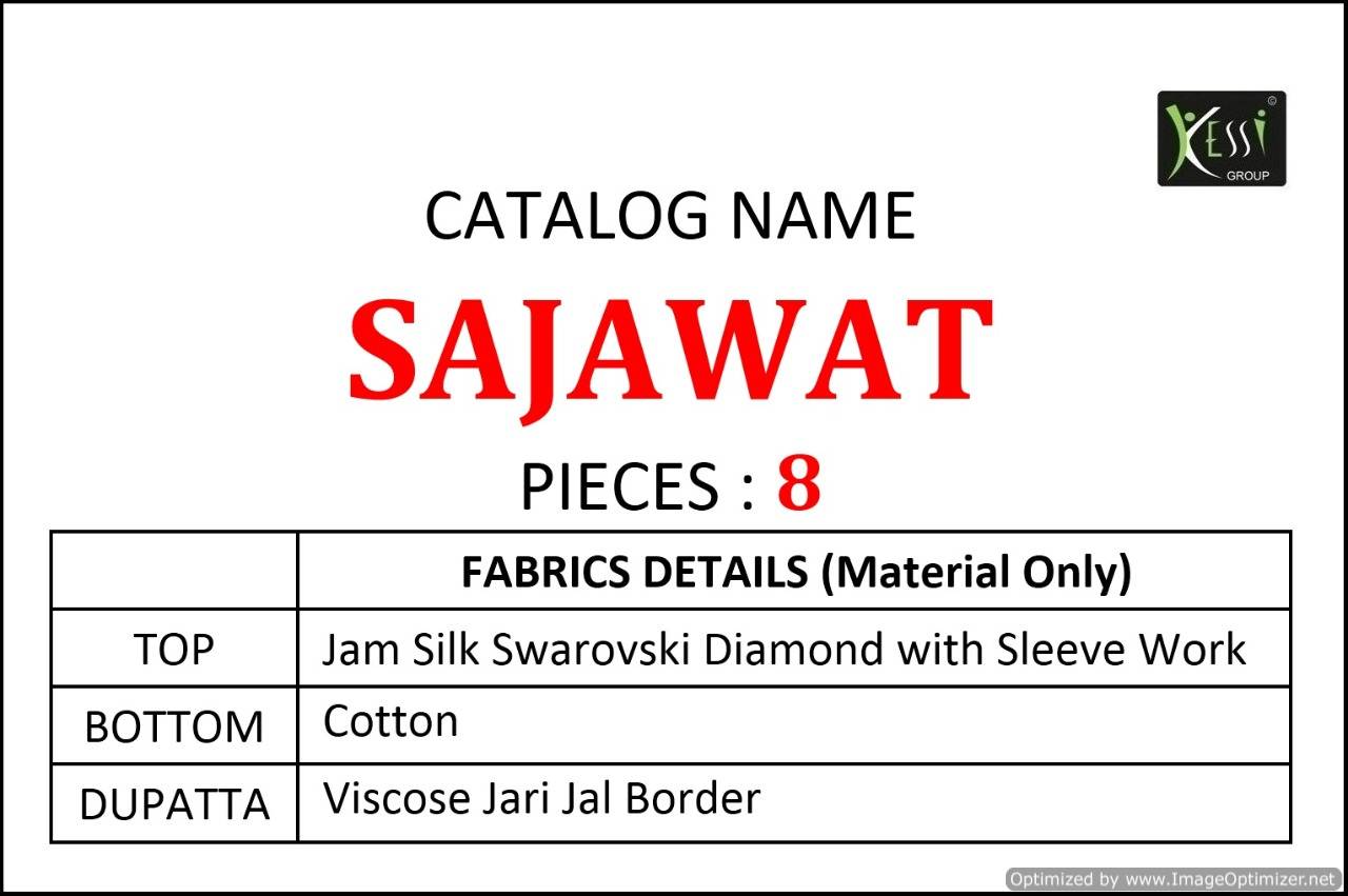 Kessi Present Sajawat Designer Dress Material Collection