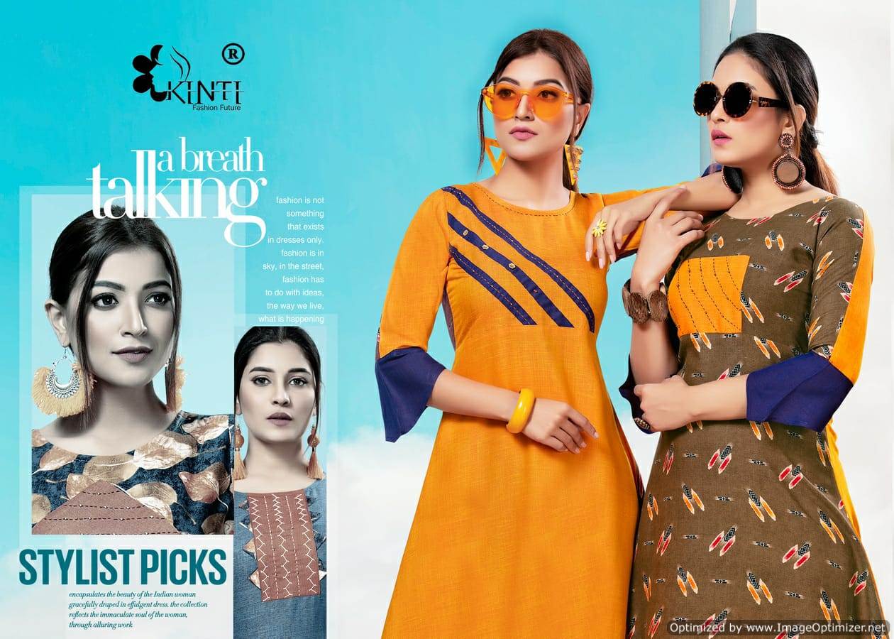 Kinti  By Sunday Monday Vol 3 Collection. 2 In 1 Kurti