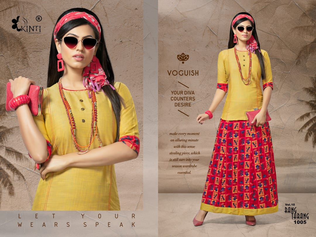 Kinti Present Rang Tarang Vol 10 Skirt And Top Catalogue