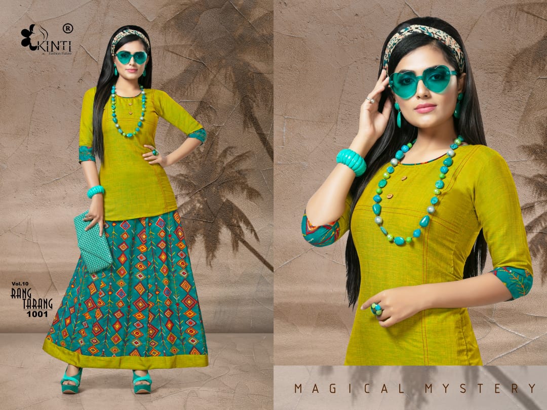 Kinti Present Rang Tarang Vol 10 Skirt And Top Catalogue