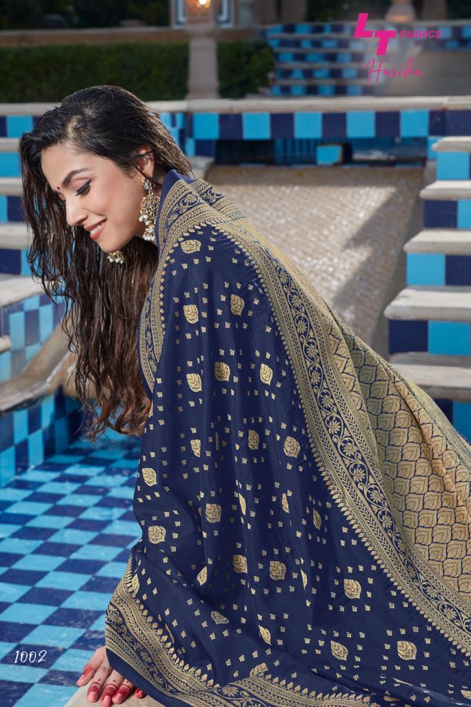 Lt By  Harika Silk Designer Heavy Look Sarees Catalogue