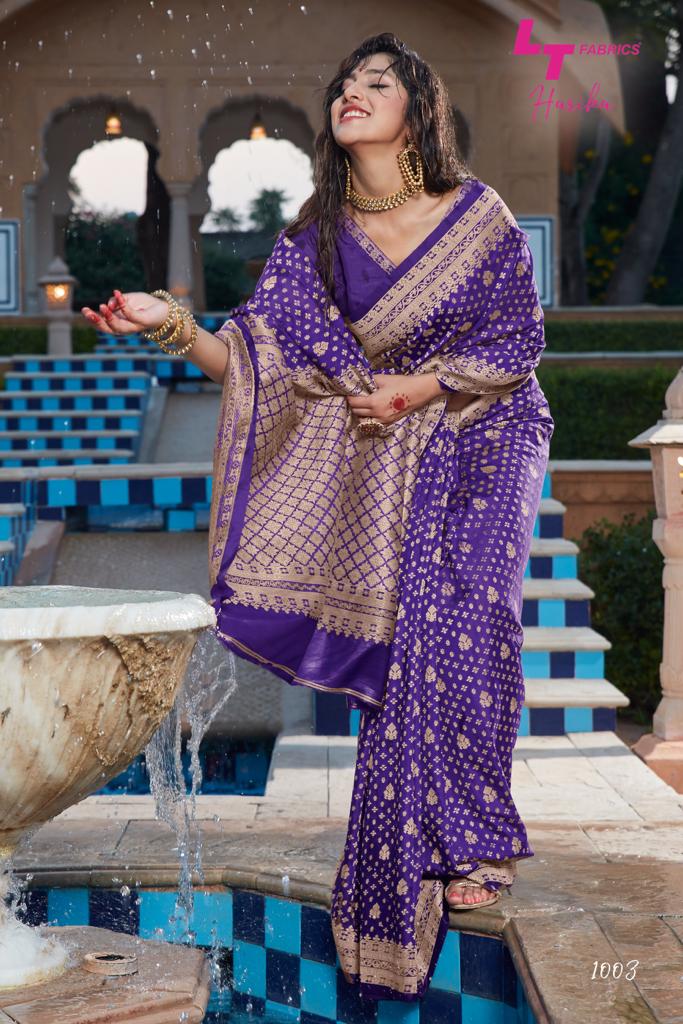 Lt By  Harika Silk Designer Heavy Look Sarees Catalogue