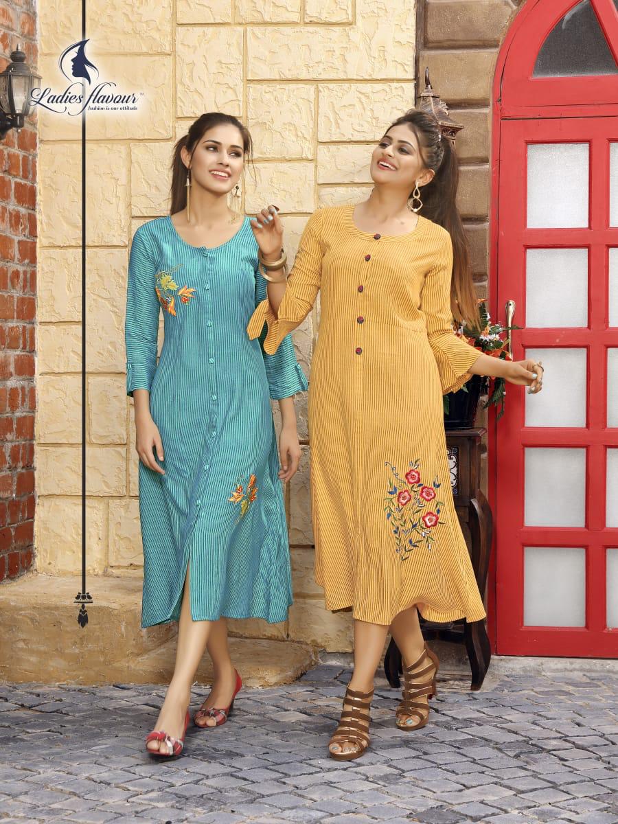 Ladies Flavour Present Elite Designers Kurtis Catalogue