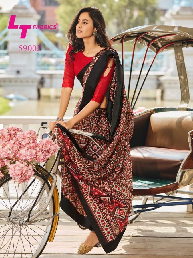 Lt By Belizza Soft Linen Saree Catalogue