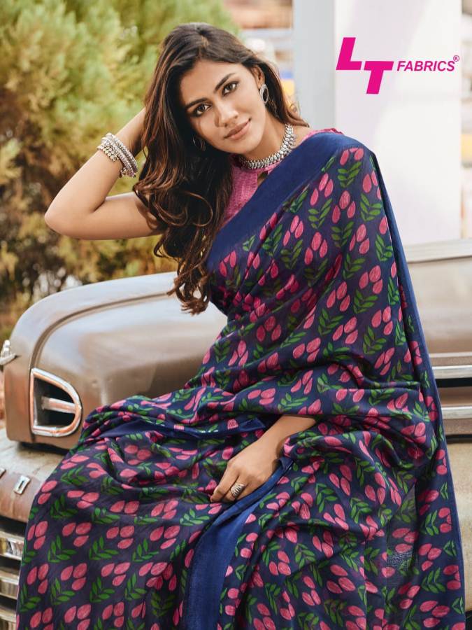Lt By Belizza Soft Linen Saree Catalogue