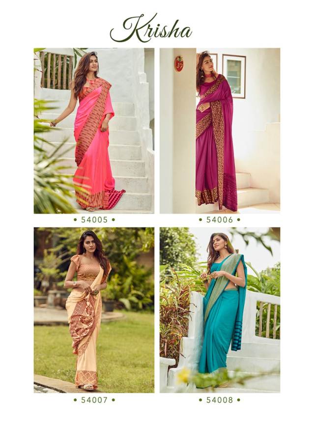 Lt  By Krisha Sana Silk Rich Look Stylish Saree Collection