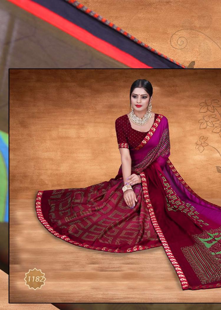 Manmeet  Weight Less Casual Wear Sarees Catalogue
