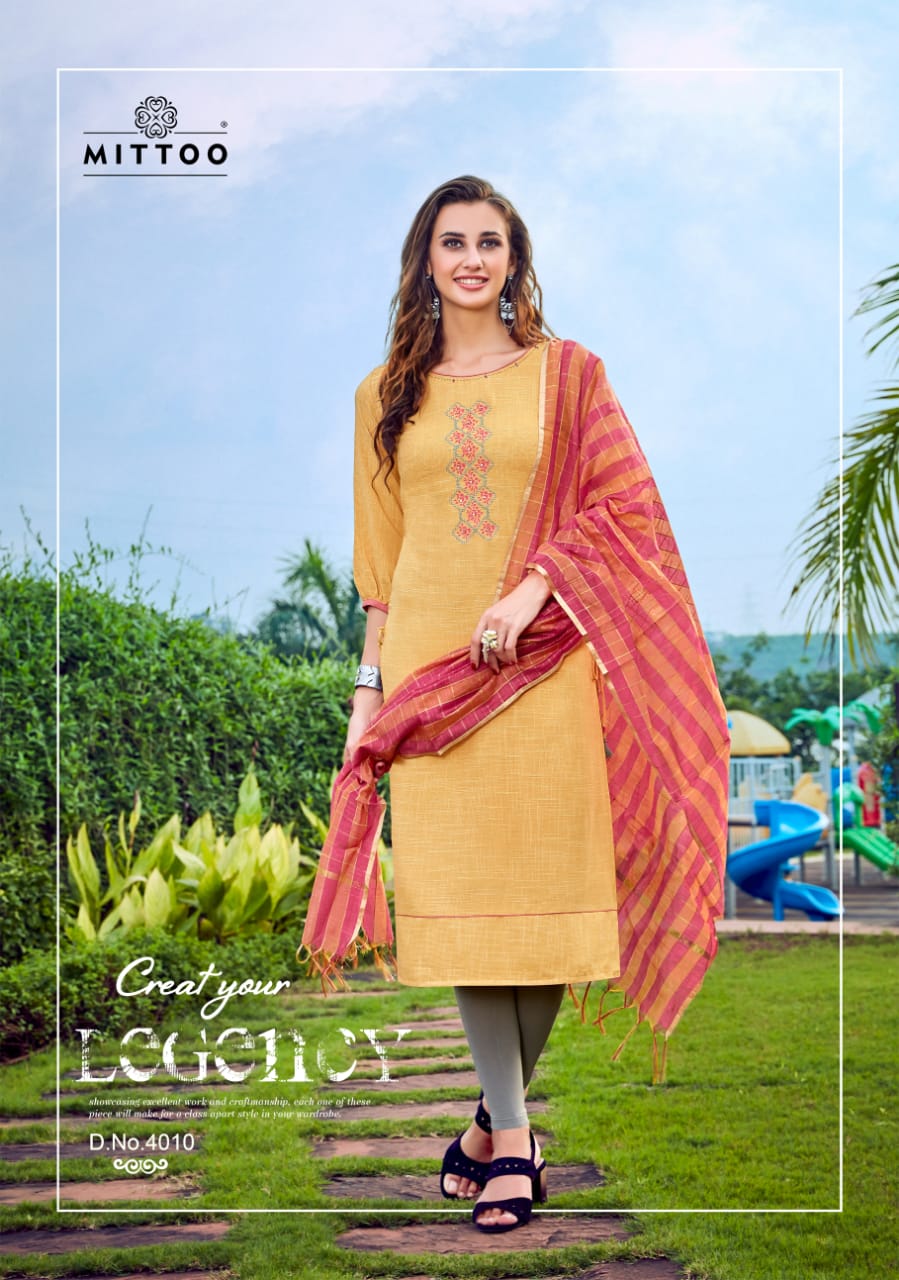Mittoo By Rasam Kurtis With Dupatta Catalogue.